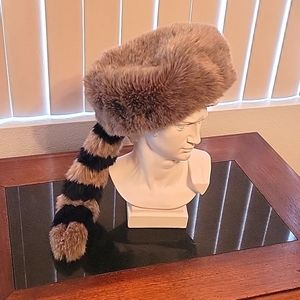 Disney World Disneyland Adult Davy Crockett Raccoon Coon Skin Hat Frontierland